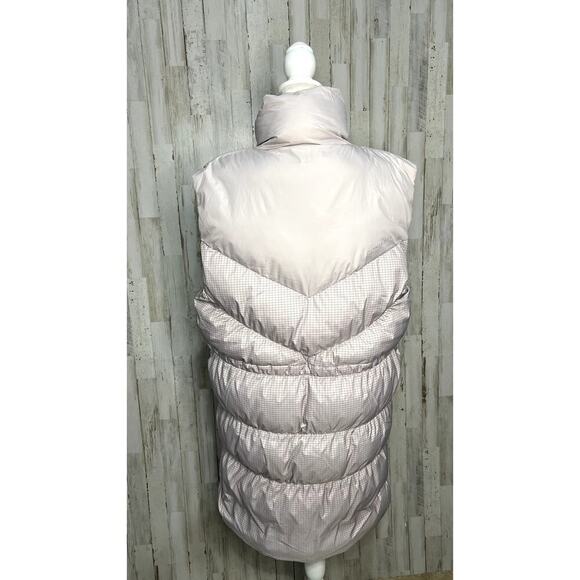 NWT Nike Women's Small Gray/Lavender Therma-Fit Loose Long Wind Puffer Vest - Picture 7 of 11